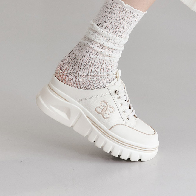 슈리오 여성 발편한 키높이 데일리 뮬 운동화 6cm