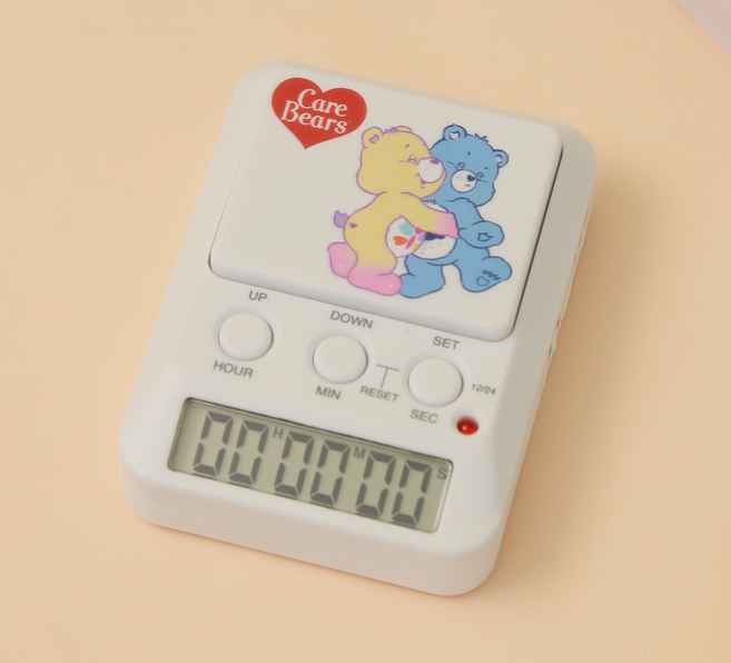 드레텍 공부타이머 스톱워치 허그하는케어베어 T-590WTCRI2, 허그하는 케어베어 T-590WTCRI2, 1개, 허그하는 케어베어
