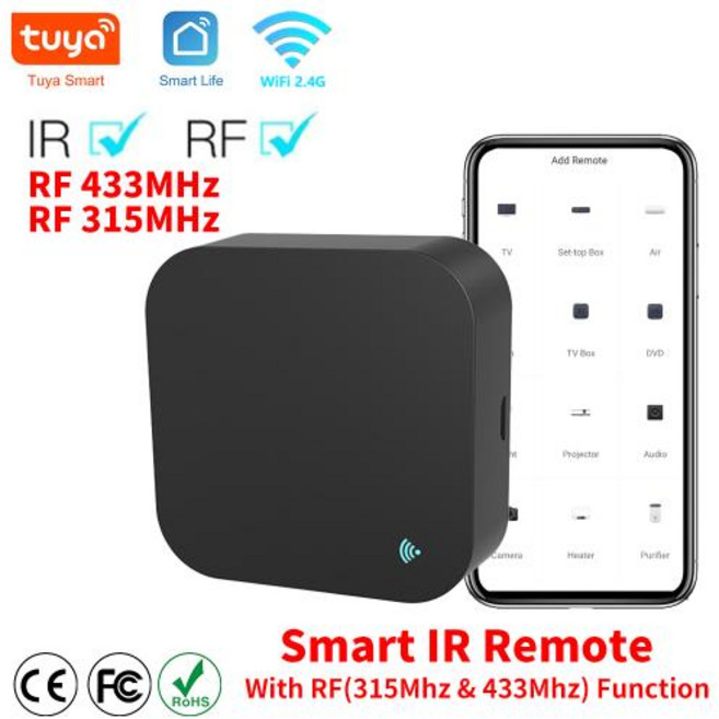 지지대 홈 홈 RF 와이파이 Tuya 315MHz TV 리모컨 라이프 모든 스마트 433MHz 에어컨 스마트 구글 알렉사 IR, 1.S11