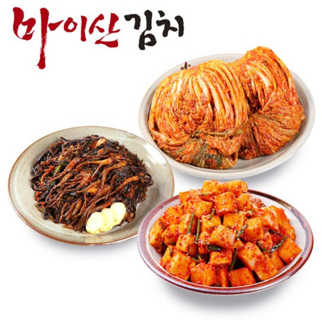 한국농협김치 마이산김치 3종8호 포기김치3kg/고들빼기1kg/깍두기1kg, 1개