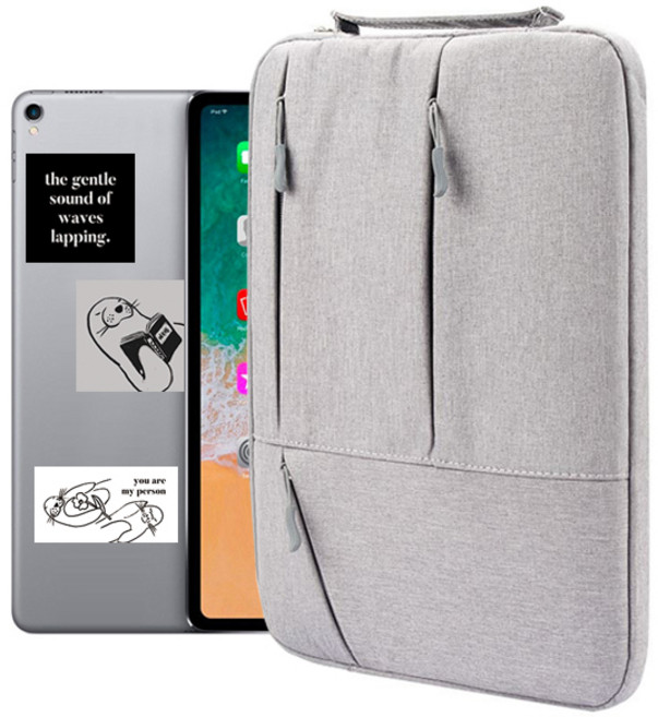 에스티나인 모노 태블릿파우치 11인치 12.9인치 아이패드 서피스 갤럭시탭, 그레이, 1개