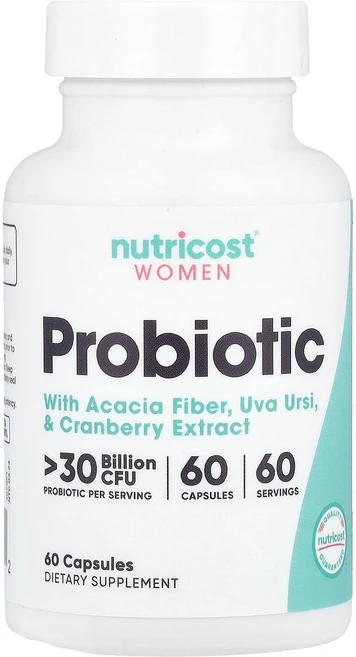 Nutricost Women Probiotic 30 Billion CFU 60 Capsules, 60 Count, 1개, 60정 - 쿠팡