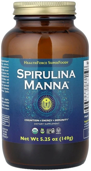 HealthForce Superfoods Spirulina Manna™ 149g(5.25oz), 148 g, 1개, 149g - 쿠팡