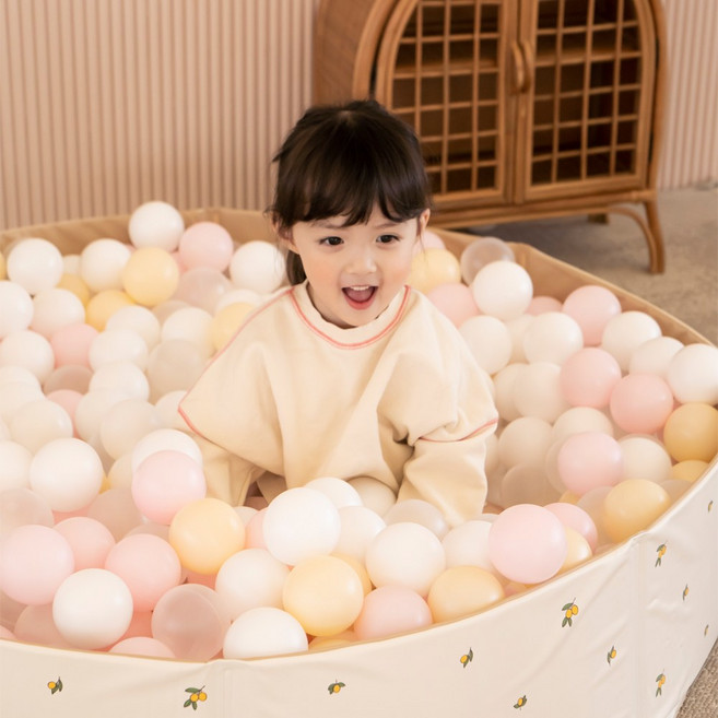 아가드 아기 볼풀공 80p 파스텔 국산 유아 볼풀장, 핑크, 1개