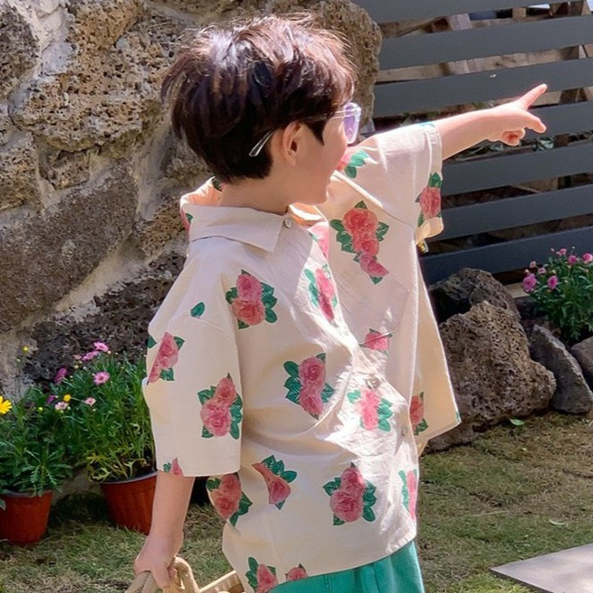 아르베 남아용 모니 로즈 셔츠