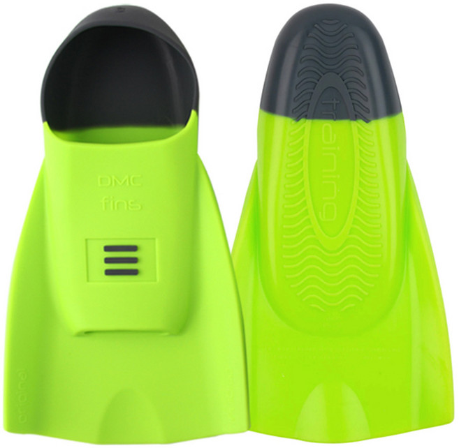 DMC 오리지널 하이드로핀-라임 숏핀 오리발, 라임 4XS