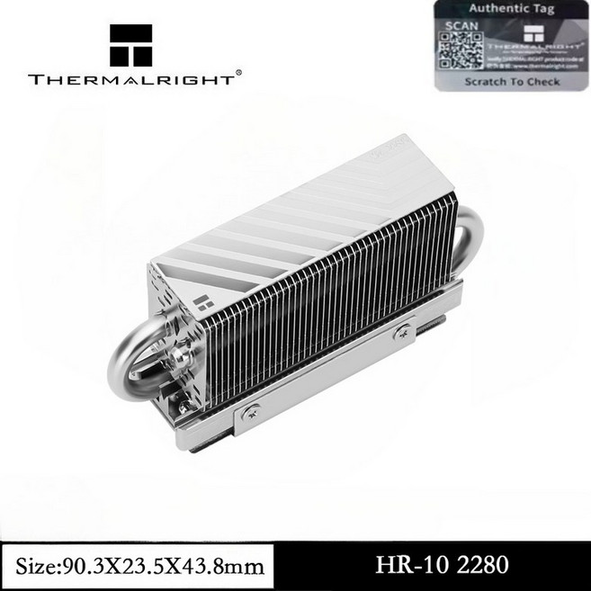 Thermalright HR10 2280 PRO SSD 쿨러 양면 방열판은 14.8W/m.k 실리콘 4 히트파이프 방열판 쿨러를 운반, [02] HR-10 2280