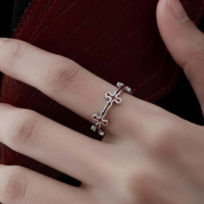 남녀공용 심플 레이어드 슬림 오픈링 반지 A2658