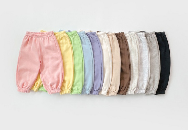 뽀송조거기모팬츠 키즈 주니어 유아동 초등학생 겨울 기모 조거 팬츠 바지