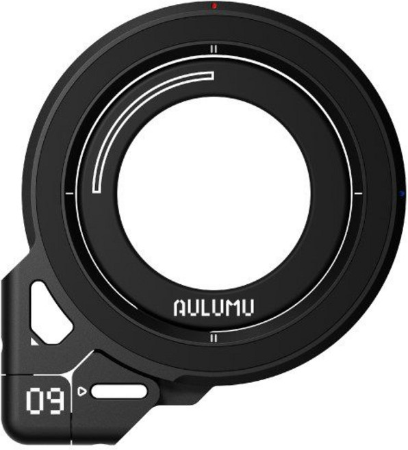 알루무 AULUMU G09 360도 양면 자석 마그네틱 휴대폰 접이식 거치대 아이폰, 1개, 블랙