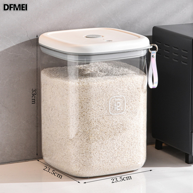 DFMEI 電動吸真空米桶廚房家用食品級防蟲防潮米箱密封大容量智能儲糧桶, 1個, 參考詳情