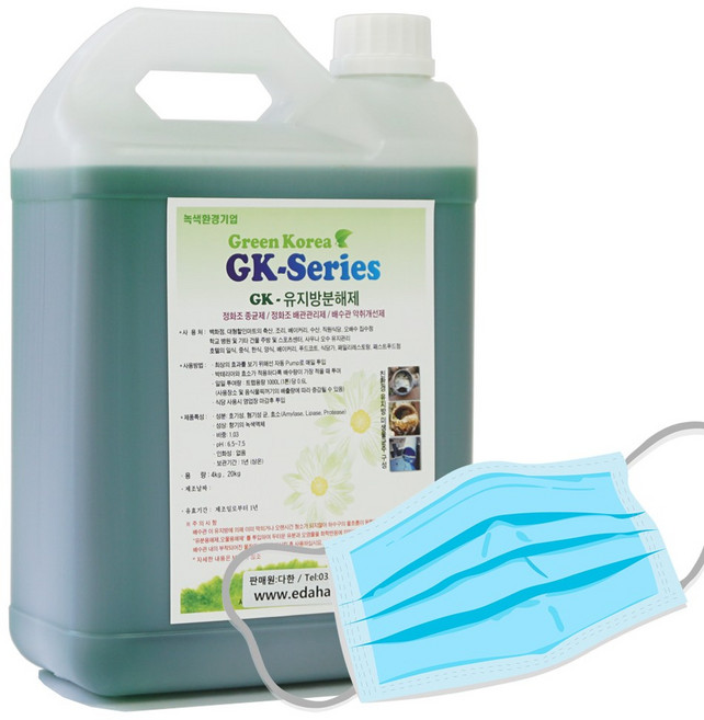 그린코리아 GK 유지방분해제, 4L, 1개