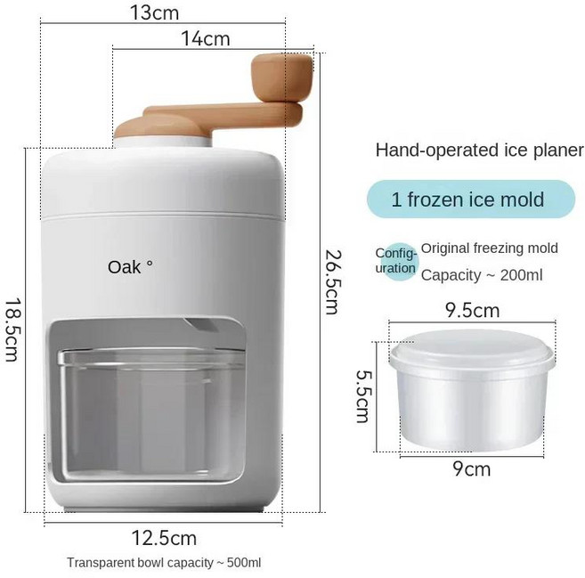 집에서 슬러시 만들기를 위한 강력한 모터를 갖춘 Keok 소형 가정용 얼음 면도기, 1) There is a mold