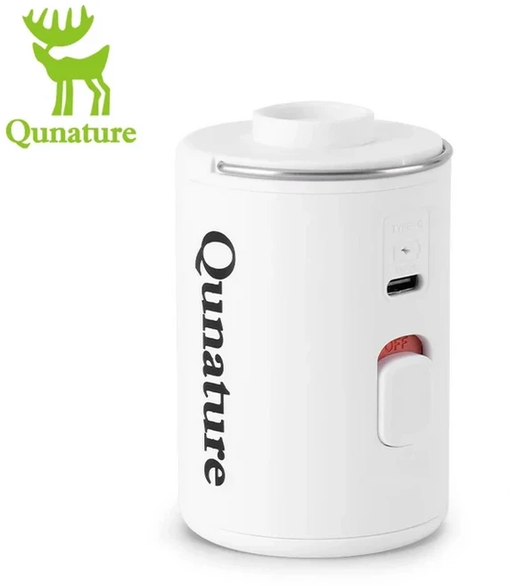 쿠나처리 에어펌프 휴대용 경량 캠핑용 미니 야외 펌프 (타입C 충전), 수동 펌프