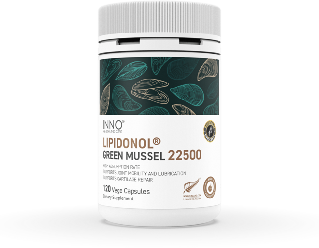 INNO HEALTH & CARE LIPIDONOL 초록잎홍합 22500 120 VEGE CAPS, 1개, 120정