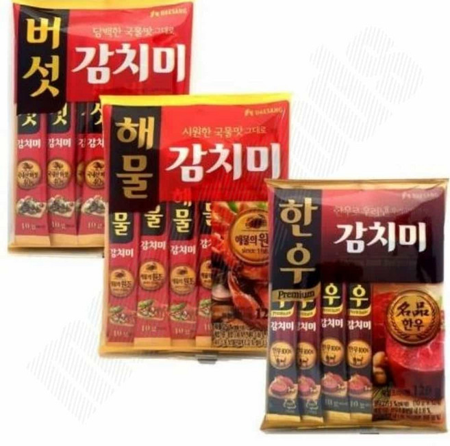 버섯감치미 10gX12p 된장찌개 버섯조미료, 청정원 한우감치미120g