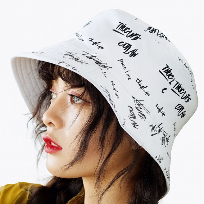 벙거지모자 1+1(2개) 양면 코튼 버킷햇 남여공용 캠핑 여행 골프 데일리