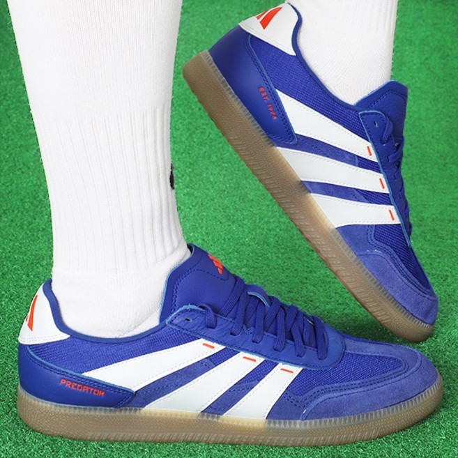 아디다스 인도어화 프레데터 FreeStyle 블루-화이트 3S 로고