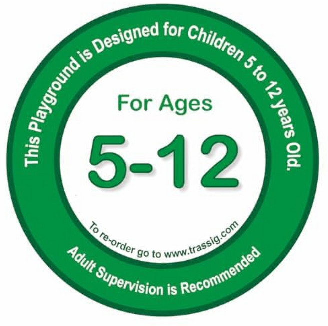 놀이터 안전 스티커 (5-12세), 2-5 years