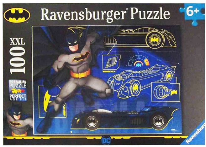 Ravensburger 維寶 維寶拼圖 蝙蝠俠蝙蝠車 6歲以上, 100片, 1盒