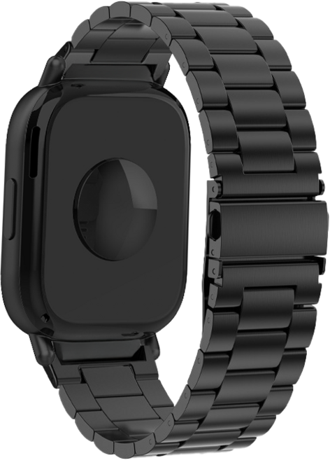 TAOMI 레드미 워치5 라이트 액티브 호환 22mm 메탈 스트랩, 블랙, 1개