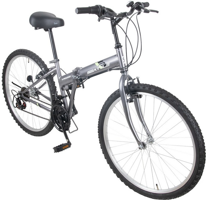 2026 삼천리자전거 시애틀F 26 접이식 자전거 21단 출퇴근 통학 생활용 폴딩 MTB, 170cm, 1개, 다크실버/미조립박스