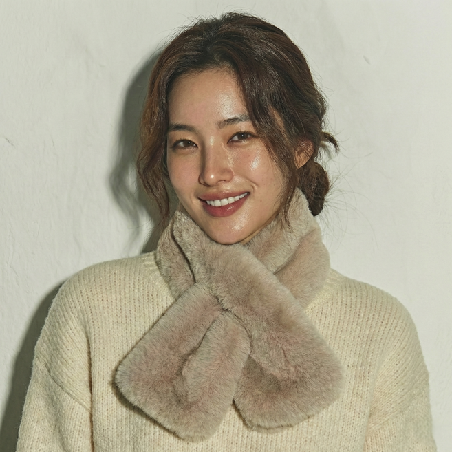 루바노 몽실한 쁘띠 목도리 페이크퍼 밍크