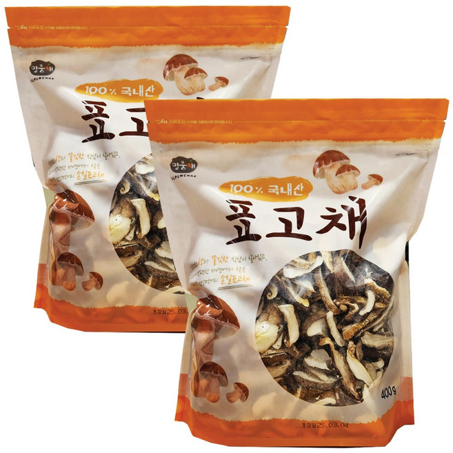 일품채 표고채 (국내산), 2개, 400g