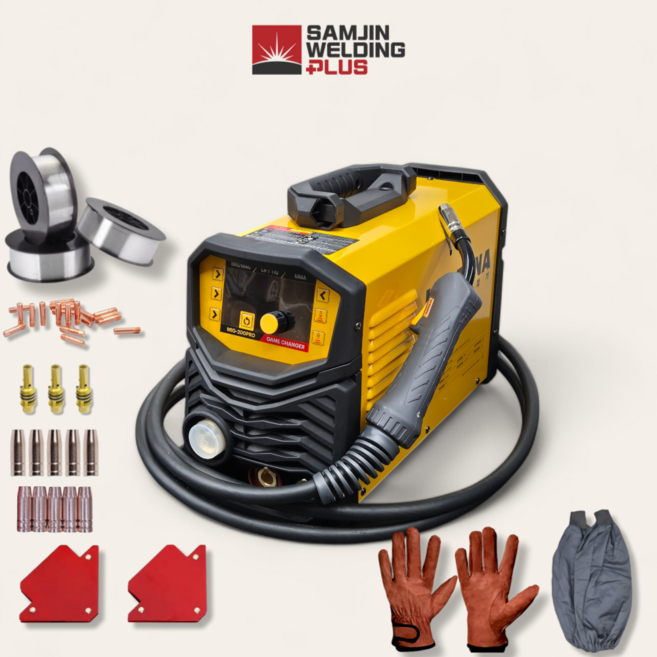 코리아나 논가스 용접기 co2용접기 MIG-200PRO 기본세트 휴대용 일반용 산업용, 1세트, 코리아나 논가스용접기 MIG200PRO 플러스세트