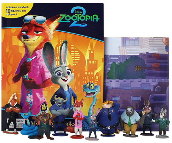 Disney Zootopia 2 My Busy Books 주토피아 2 비지북:스토리북 피규어 10개 플레이매트 포함, Disney Zootopia 2 My Busy Bo.., Phidal Publishing(저), Phidal Publishing