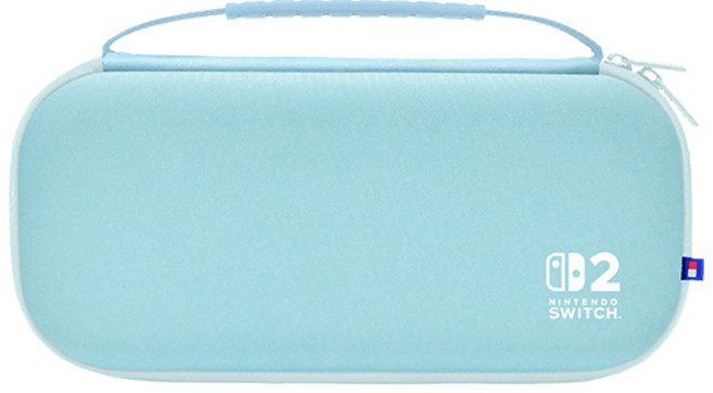 호리 닌텐도 스위치2 슬림 하드 파우치 플러스, NSX-078A, 파스텔블루, 1개