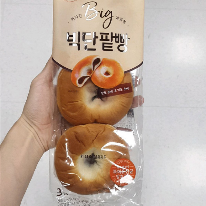롯데 빅단팥빵 3입, 300g, 1개