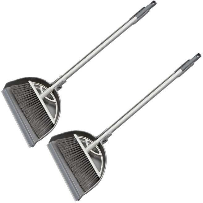 채움리빙 채움비 빗자루 세트 세트 A 그레이, 2세트