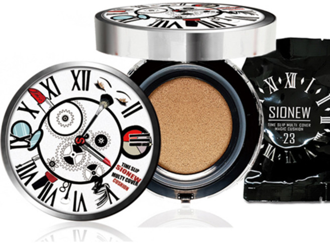 시오뉴 커버력 지속력 수부지 톤업 쿠션 팩트 파운데이션 17g, [본품+리필] 23호 셋트, 1개