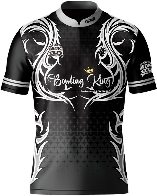 볼링티셔츠 볼링집업티 우리동네볼링왕 CoWD01-블랙 우동왕 우동볼 애크미 ACME 볼링연습티