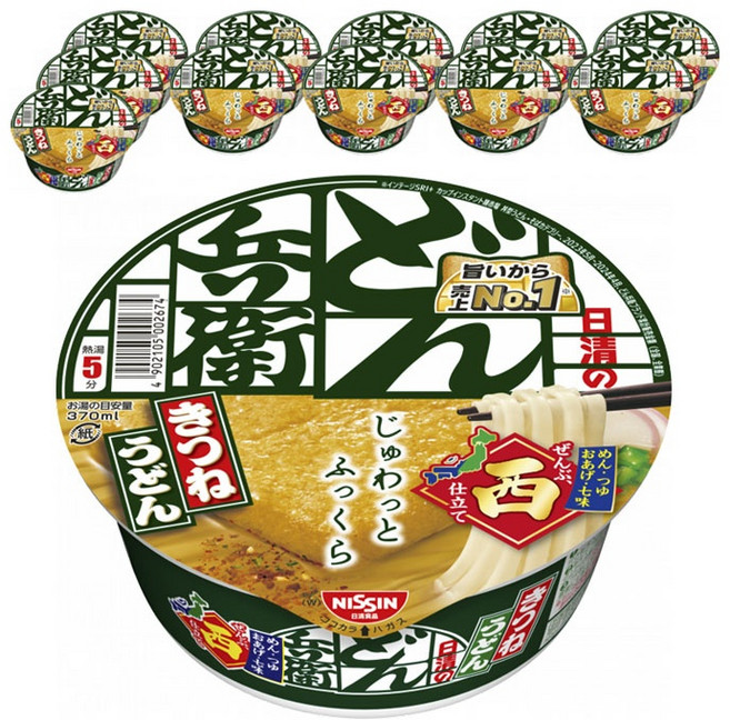 닛신 돈베이 키츠네 우동 서일본 한정, 12개
