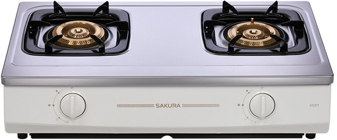 櫻花原廠 G5201S 二口節能安全爐 銅鋁合金爐頭 高雄瓦斯爐, 1個, 瓦斯桶,基本安裝