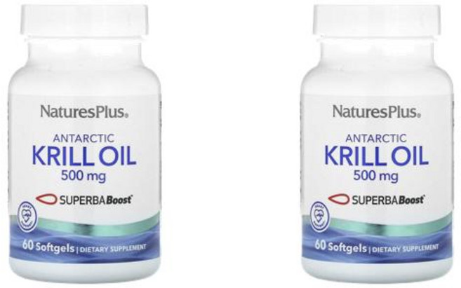 NaturesPlus 네이처스플러스 앤타틱 크릴 오일 500 mg 소프트젤, 2개, 60정