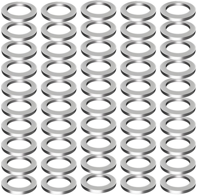 100PCS 플러그 알루미늄 와셔 드레인 엔진 94109 50 크러시 세트 키트 오일 14MM 가스켓 14000 교체, 50pcs