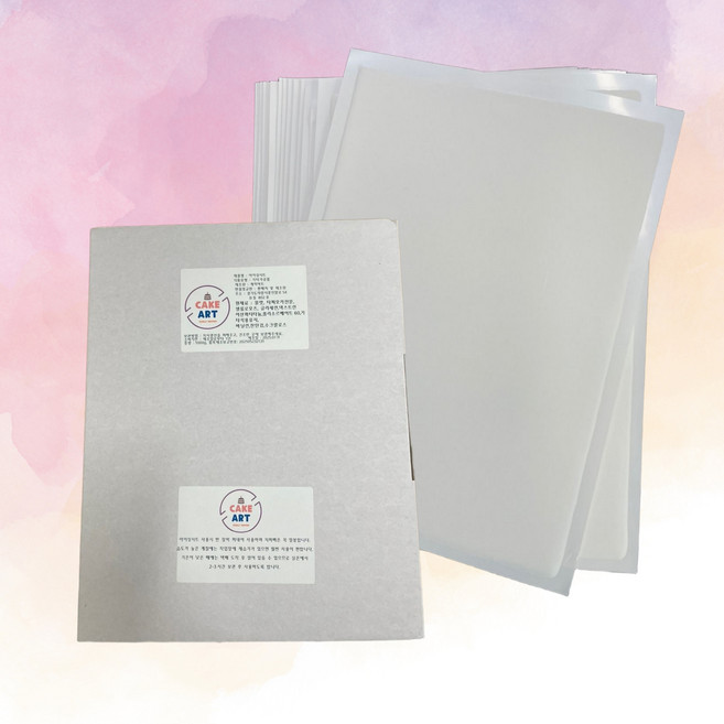 식용종이 아이싱시트 먹는종이 1팩[25매] A4 사이즈, 1개