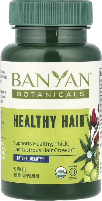 몸관리하세요 겨울입니다 Banyan Botanicals Healthy Hair 90정 특별관리진행, BanyanBotanicalsHealthyHair90정, 1개 - 쿠팡
