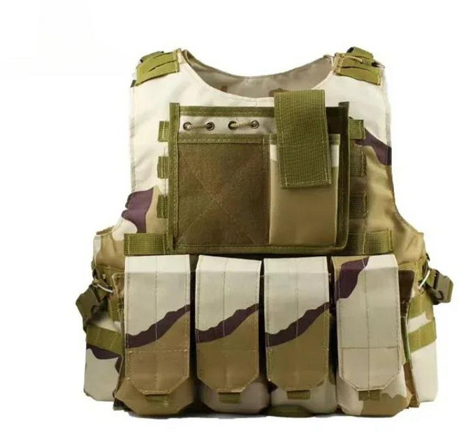 양궁 Uniforme 훈련 택티컬 조끼 야외 사격 위장 의류 Colete Tatico 스포츠 하이킹 도시 CS, 1개, 10 Desert Camo