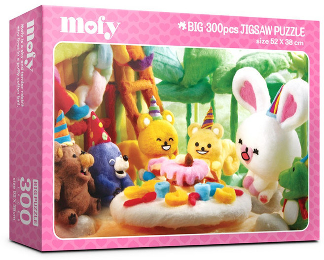 비엔비퍼즐 모피와 친구들 빅 직소퍼즐 300피스 AL5209, 1개, 혼합, 300조각