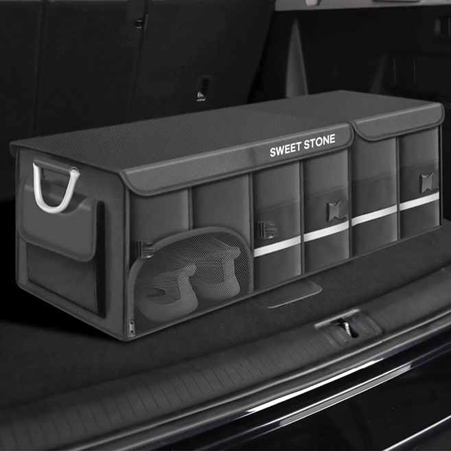 스위스톤 프리미엄 트렁크 정리함 접이식 수납함, 블랙