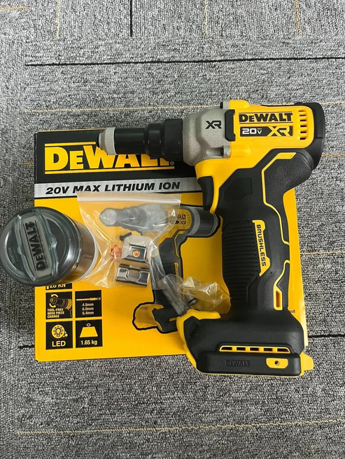 20V 건 XR®브러시리스 전기 인치 인장력 도구 1/4 높은 DEWALT 리벳 DCF414 리벳팅 무선 MAX 도구 베어 대용량, 1개