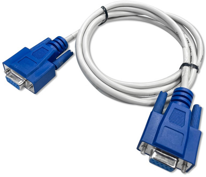 D-SUB RS232 傳輸線 1.8M 適用於電腦與印表機設備, 1個, 9母9母2點3點跳接