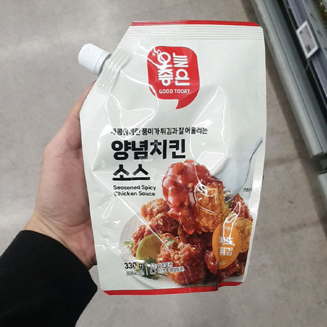 후라이드 분식 튀김에 어울리는 양념치킨소스 매콤달콤 튀김요리 소스 닭강정소스, 1개, 330g