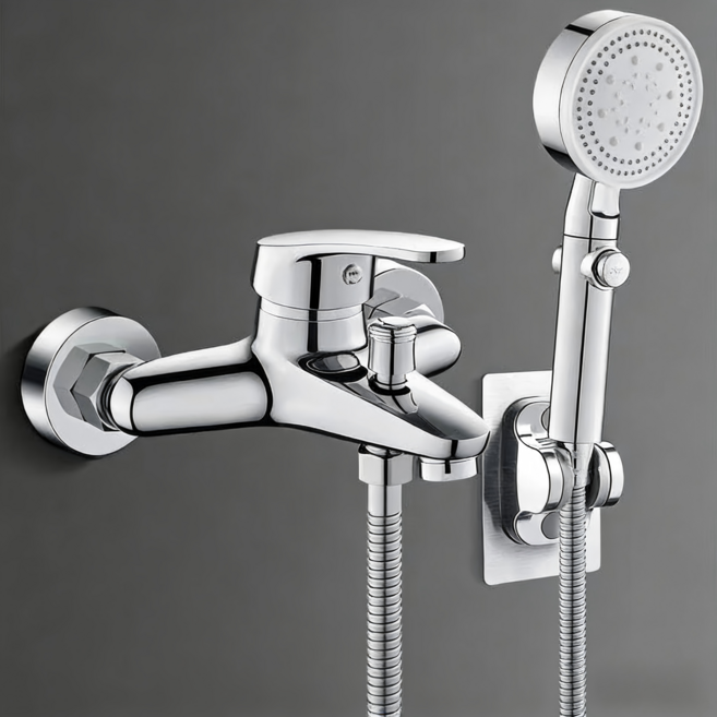 수전 주동체 구리 욕실수전, 1개, 은색