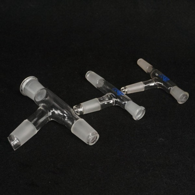 #14 GG-17 붕규산 유리 조인트 증류 어댑터 3 웨이 Claisen 75도 헤드 커넥터 튜브, 02 Joint 19-26, 1개