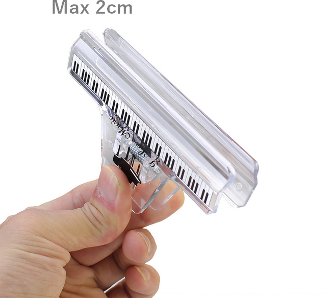 악보 클립 대형 집게 피아노 레슨용 연주용 음악 학원 선물, 1개, 1개입, 특대